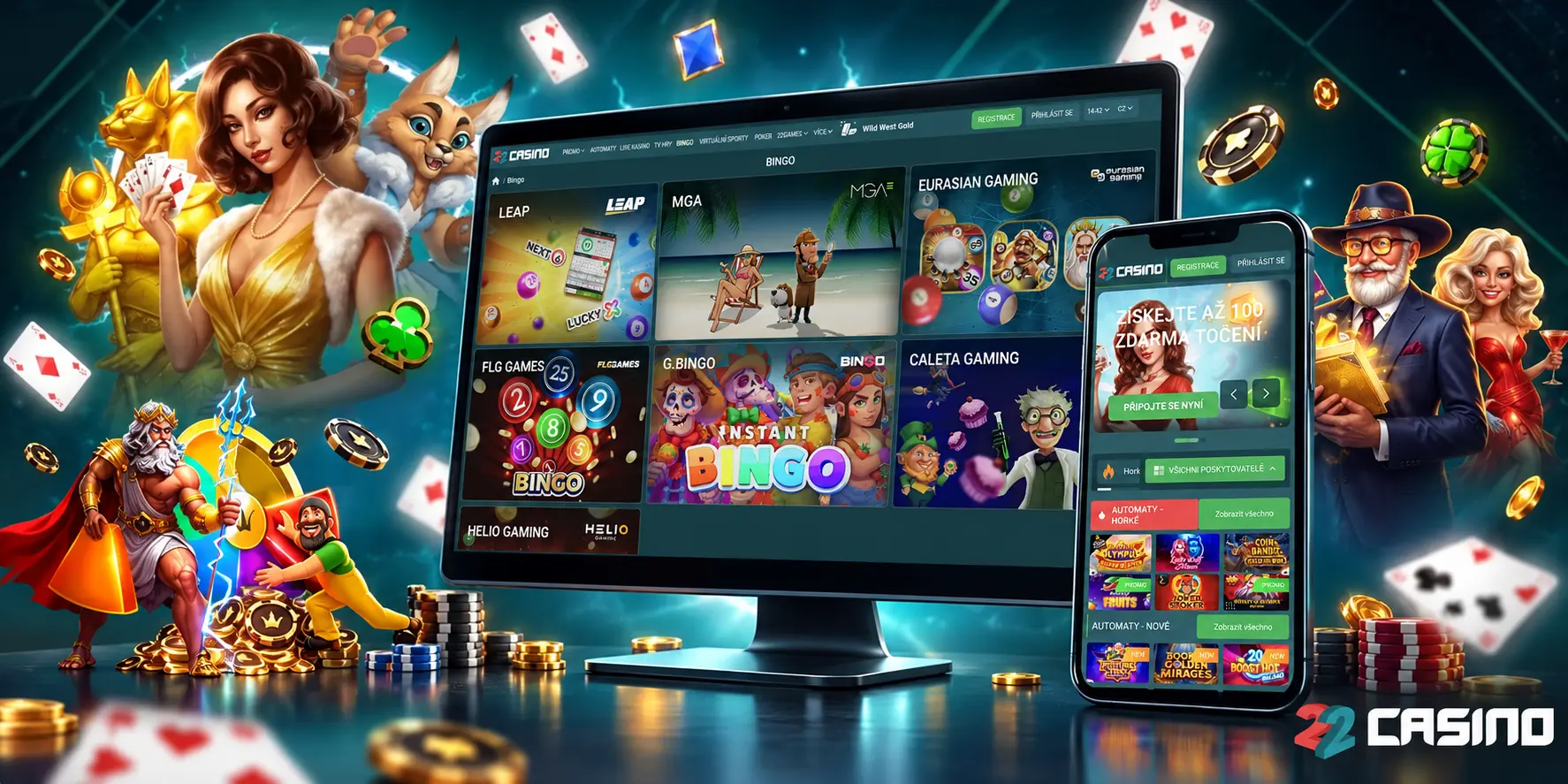Mobilní prostředí a aplikace 22Casino